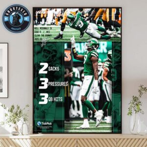 Will McDonald Of New York Jets Clear The Runway In NFL Regular Season 2025 Home Decor Poster Canvas