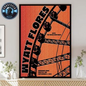 Wyatt Flores With The Brudi Brothers At Showbox SoDo In Seattle WA On September 3 2025 Home Decor Poster Canvas