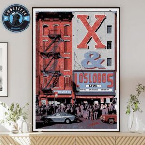 X The Band And Los Lobos At Town Hall Inn New York City On  September 25 And 26 2025 Home Decor Poster Canvas