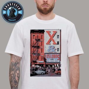 X The Band And Los Lobos At Town Hall Inn New York City On  September 25 And 26 2025 Unisex T-Shirt